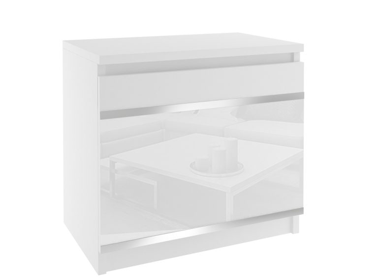 Table de chevet Belini blanche Fabricant BH SN1/1/W/W/4W/0