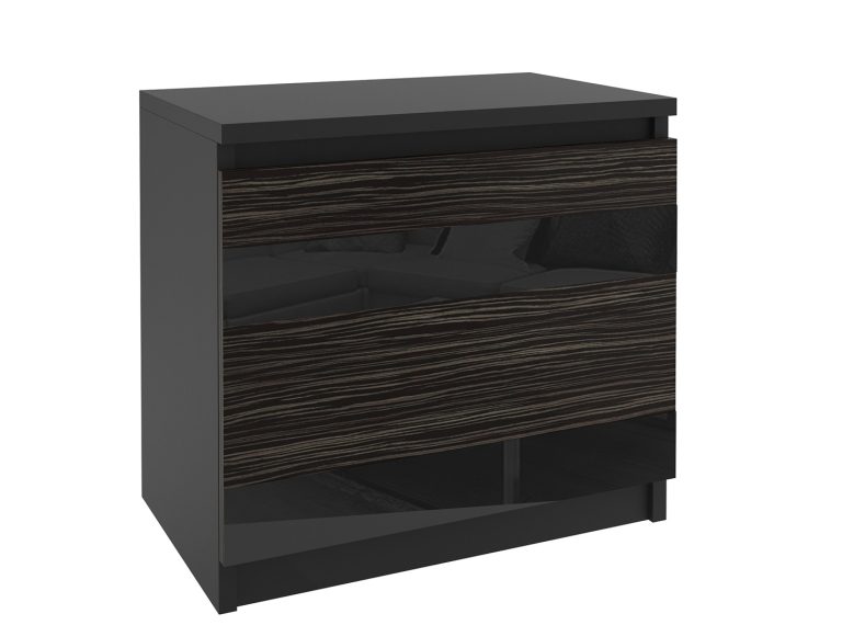 Table de chevet Belini noir / ébène royal Fabricant MH SN1/0/B/HK/B/0