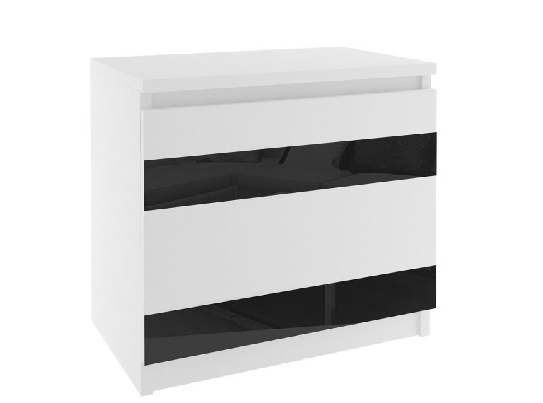 Table de chevet Belini blanche Fabricant MH SN1/0/W/W/B/0