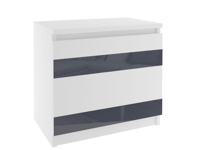 Table de chevet Belini blanche Fabricant MH SN1/0/W/W/S/0