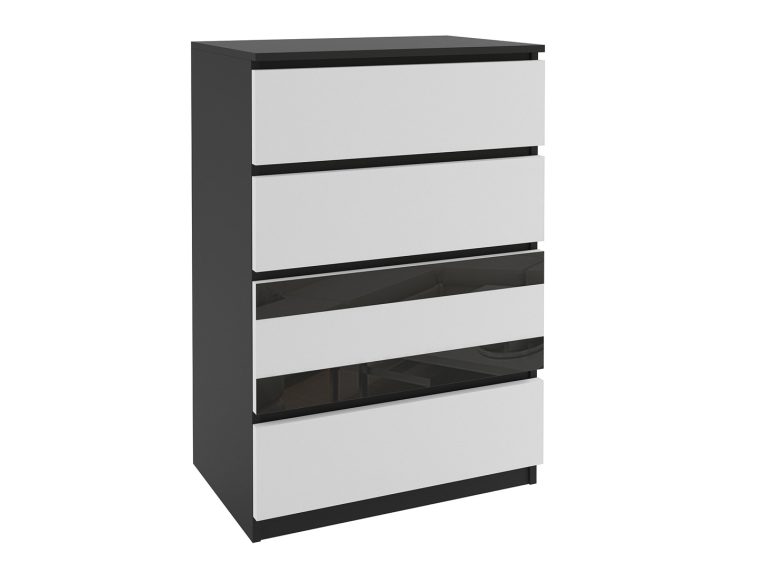 Commode 51 Belini noir / blanc Fabricant MH KOM1/1/B/W/B/0