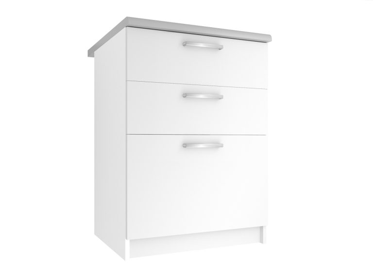 Meuble bas de cuisine avec tiroirs TOR SDSZ60/0/WT/WT/0/E