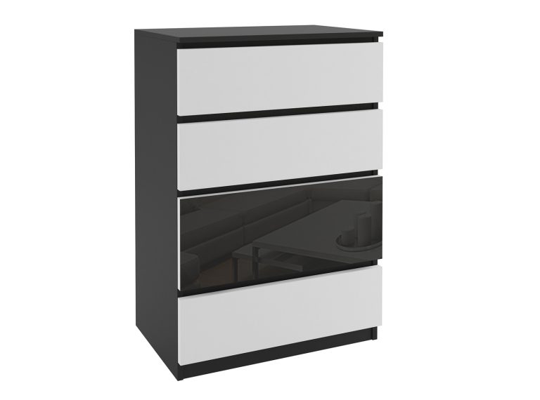 Commode 63 Belini noir / blanc Fabricant SI KOM1/1/B/W/B/0