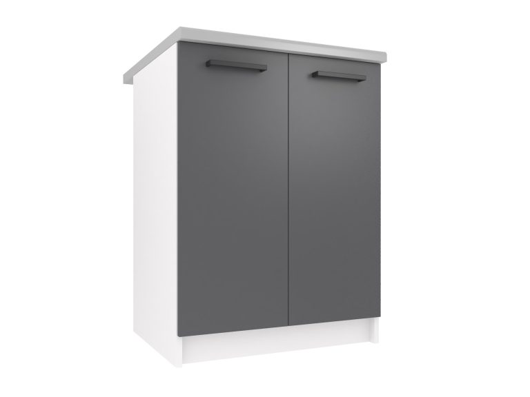 Armoire de cuisine sur pied sans plan de travail TOR SD2-60/0/WT/SR/0/B1