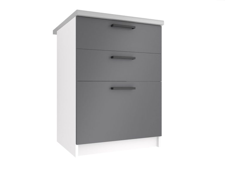 Armoire de cuisine sur pied avec tiroirs TOR SDSZ60/0/WT/SR/0/B1
