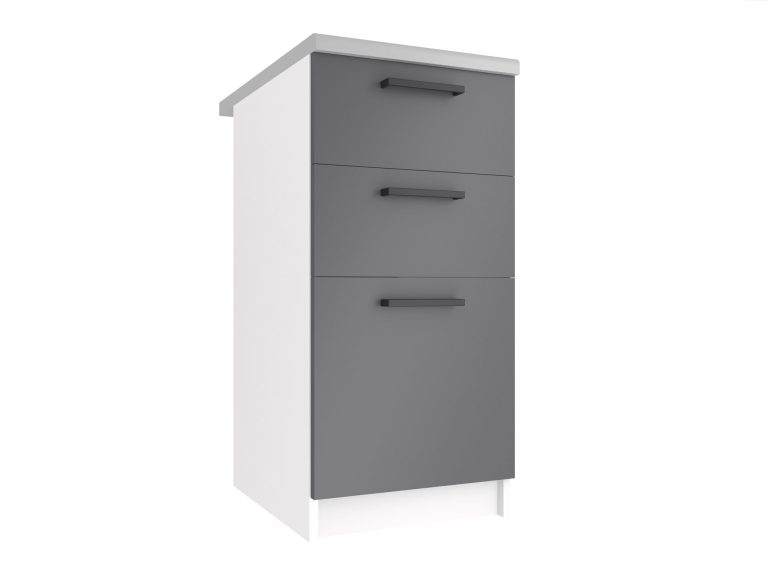 Armoire de cuisine sur pied avec tiroirs TOR SDSZ40/0/WT/SR/0/B1