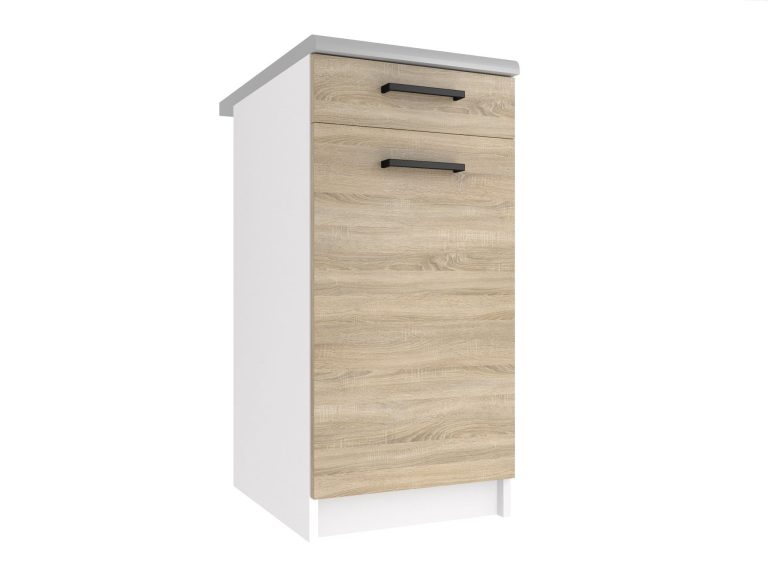 Armoire de cuisine sur pied avec tiroirs TOR SDSZ1-40/1/WT/DS/0/B1
