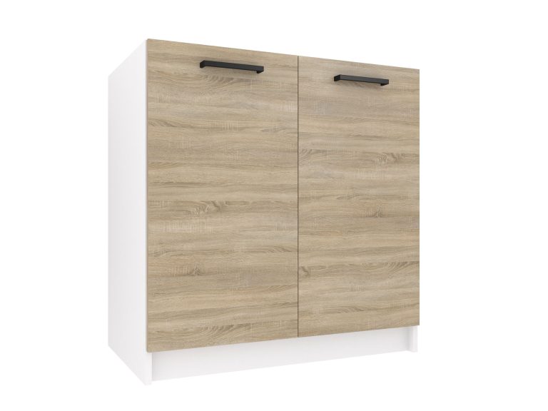 Armoire de cuisine avec évier TOR SDZ80/0/WT/DS/0/B1
