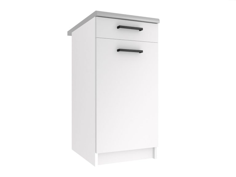 Meuble de cuisine sur pied avec tiroirs TOR SDSZ1-40/1/WT/WT/0/B1