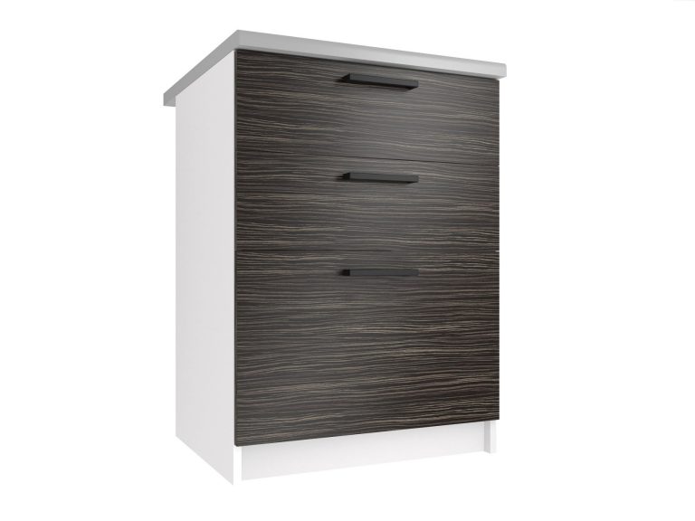 Armoire de cuisine sur pied avec tiroirs TOR SDSZ60/0/WT/HK/0/B1