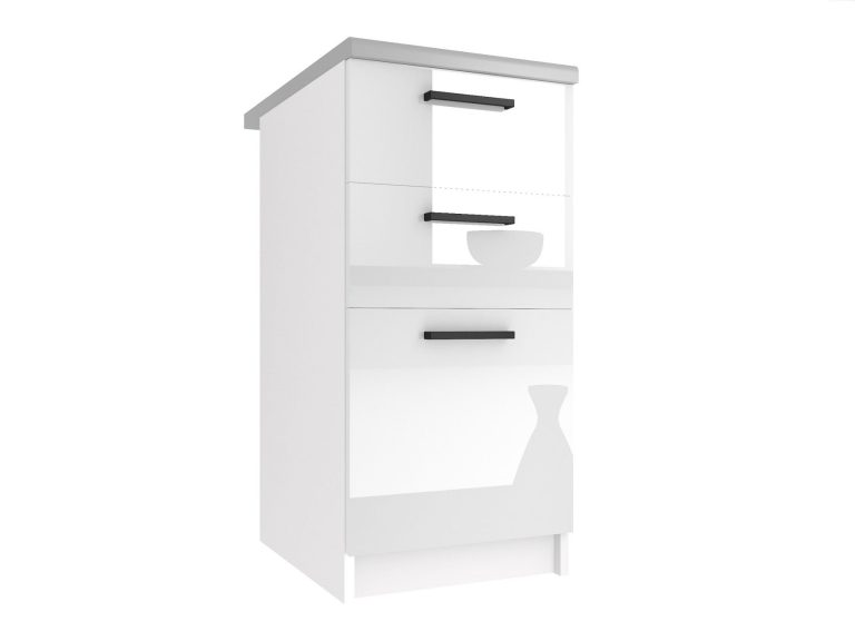 Armoire de cuisine sur pied avec tiroirs INF SDSZ40/1/WT/W/0/B1