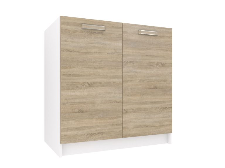 Armoire de cuisine avec évier TOR SDZ80/0/WT/DS/0/F