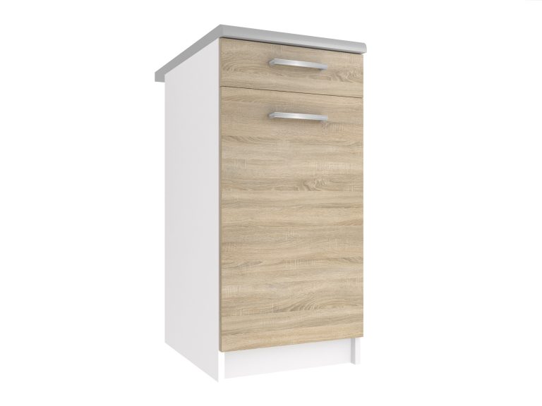 Armoire de cuisine sans plan de travail avec tiroirs TOR SDSZ1-40/1/WT/DS/0/E