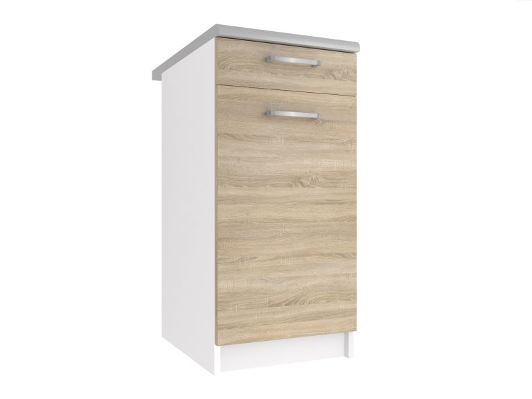 Armoire de cuisine sans plan de travail avec tiroirs TOR SDSZ1-40/1/WT/DS/0/P