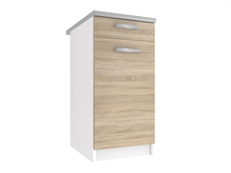 Armoire de cuisine sans plan de travail avec tiroirs TOR SDSZ1-40/1/WT/DS/0/T