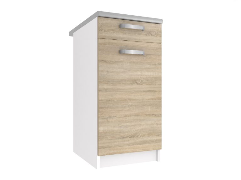 Armoire de cuisine sans plan de travail avec tiroirs TOR SDSZ1-40/1/WT/DS/0/U