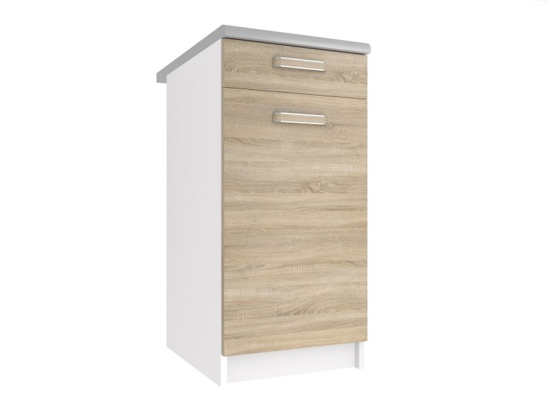 Armoire de cuisine sur pied avec tiroirs TOR SDSZ1-40/1/WT/DS/0/F