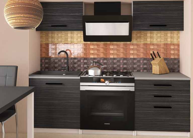 Meubles de cuisine 120 cm noir ébène foncé sans plan de travail Fabricant TOR VULCANO2/3/WT/HK/BB/B1