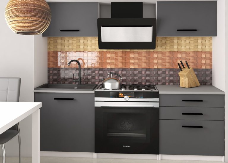 Meubles de cuisine 120 cm gris anthracite graphite avec plan de travail Fabricant TOR VULCANO2/3/WT/SR/0/B1