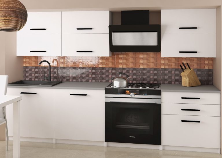 Meubles de cuisine 180 cm blanc mat sans plan de travail Fabricant TOR PRIMERA2/2/WT/WT/BB/B1
