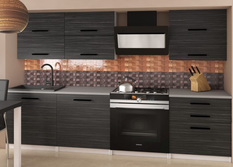 Meubles de cuisine 180 cm noir ébène foncé sans plan de travail Fabricant TOR PRIMERA2/2/WT/HK/BB/B1