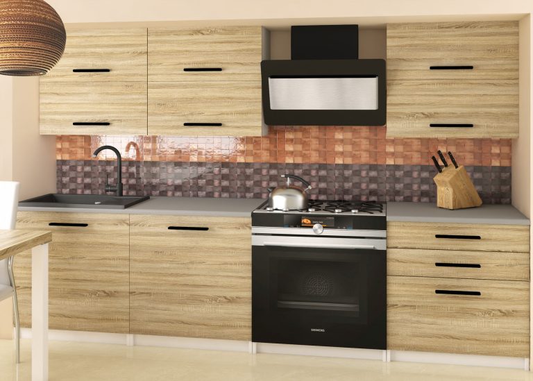 Meubles de cuisine 180 cm en chêne Wotan et chêne Sonoma sans plan de travail Fabricant TOR PRIMERA2/2/WT/DS/BB/B1