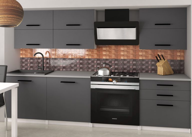 Meubles de cuisine 180 cm gris anthracite graphite sans plan de travail Fabricant TOR PRIMERA2/2/WT/SR/BB/B1