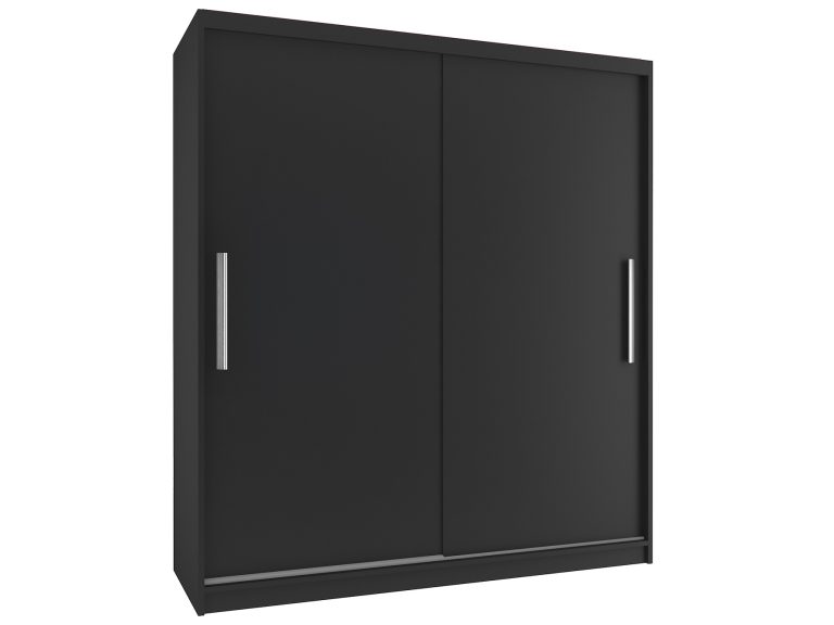 Armoire coulissante 133 cm noir ébène foncé Fabricant SI SZP2/2/B/B/0/AL