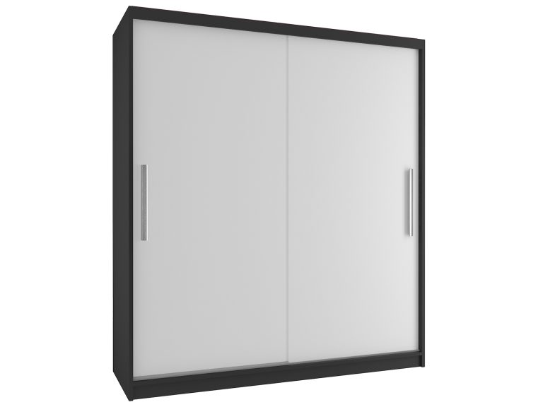 Armoire coulissante 133 cm blanc mat Fabricant SI SZP2/2/B/W/0/AL