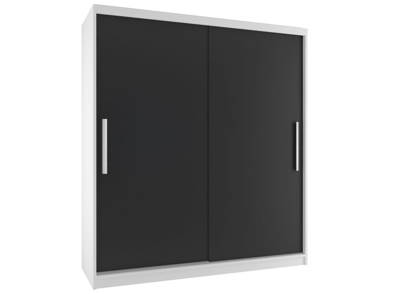 Armoire coulissante 133 cm noir ébène foncé Fabricant SI SZP2/2/W/B/0/AL