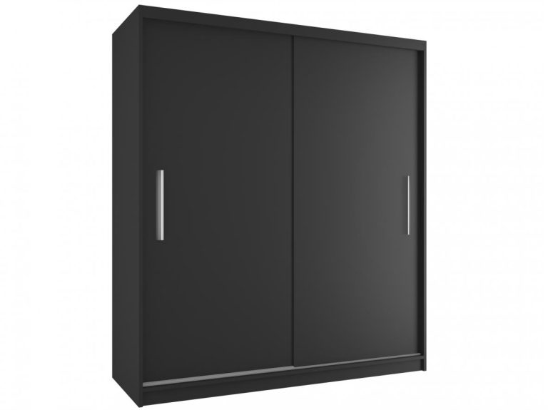 Armoire coulissante 158 cm noir ébène foncé Fabricant SI SZP3/1/B/B/0/AL