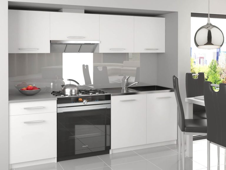 Meubles de cuisine 180 cm blanc mat avec plan de travail Fabricant TOR SUPERUNIQA2/3/WT/WT/0/B1