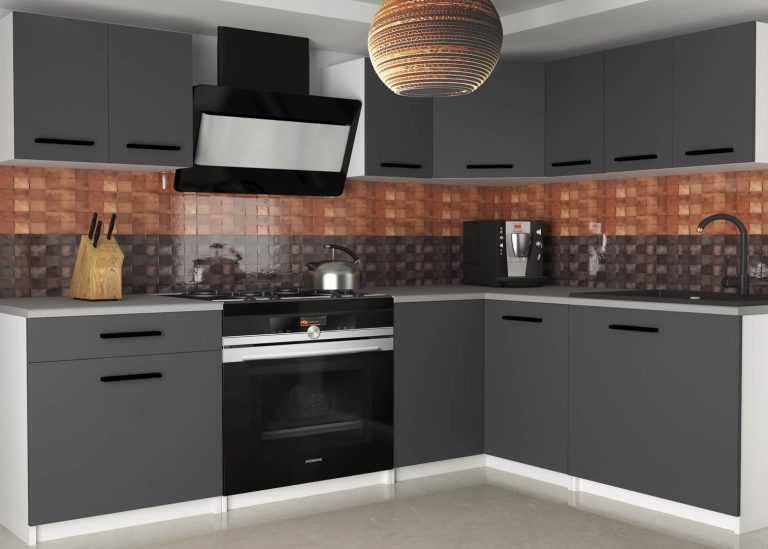 Meubles de cuisine 300 cm gris anthracite graphite sans plan de travail Fabricant TOR ARMIN2/1/WT/SR/BB/B1