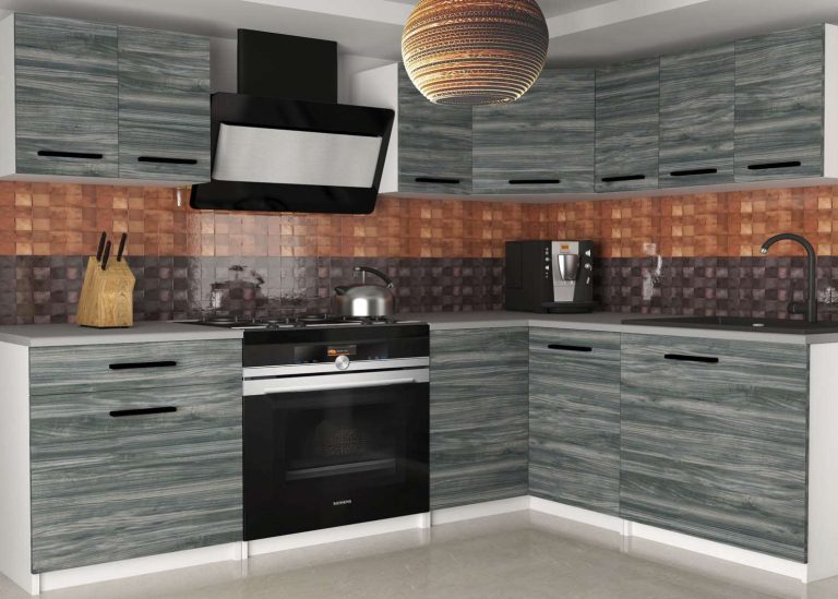 Meubles de cuisine 300 cm gris anthracite graphite avec plan de travail Fabricant TOR ARMIN2/2/WT/GW1/0/B1