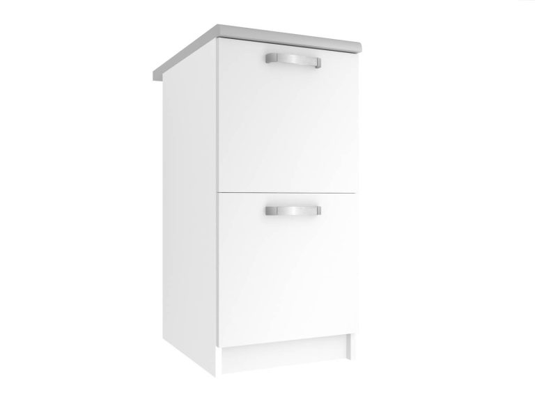 Meuble de cuisine Belini bas 40 cm blanc mat avec plan de travail Fabricant TOR SD2-40/0/WT/WT/0/U
