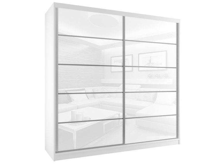 Armoire coulissante 133 cm blanc brillant Fabricant BH SZP2/2/W/WI/5W/HI