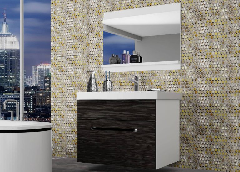 Meuble de salle de bain Belini en ébène royal + lavabo + miroir Fabricant ROD M 1/0/W/HK/0/ZW
