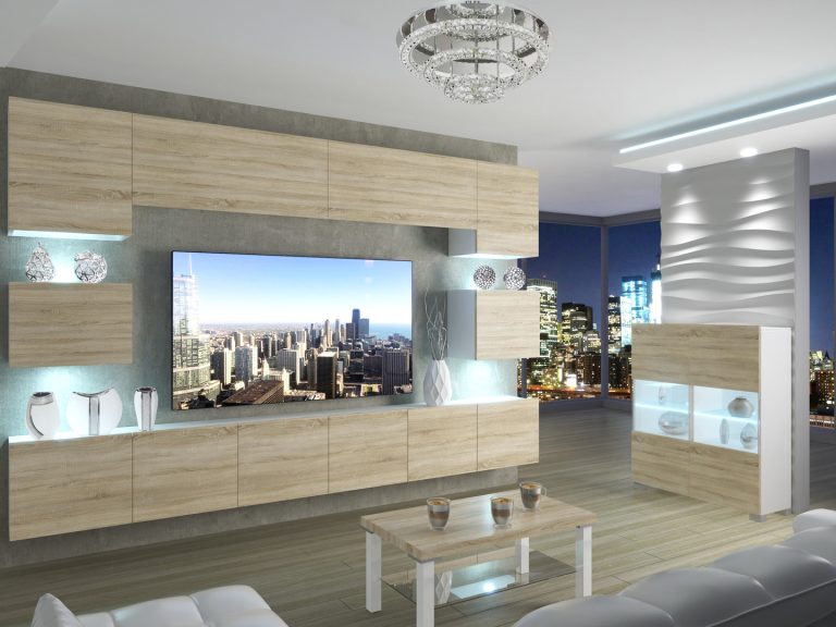 Table basse Belini chêne sonoma Imperium Belini 1 IMP SK1/0/W/DS/0/0