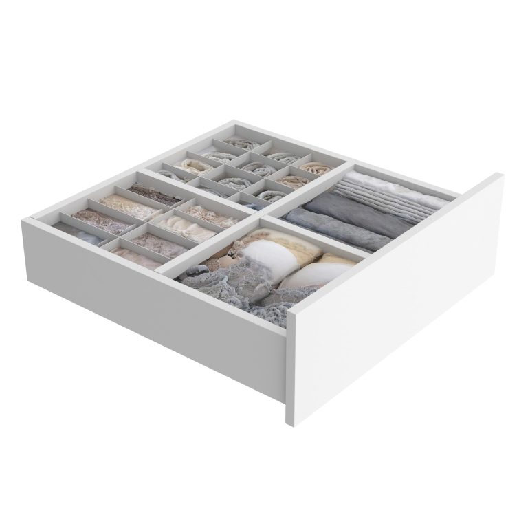 Armoire 158 cm Belini blanc mat / gris brillant avec portes coulissantes miroir et tiroirs Fabricant MGB SZP7/0/W/1L5S/KLAL