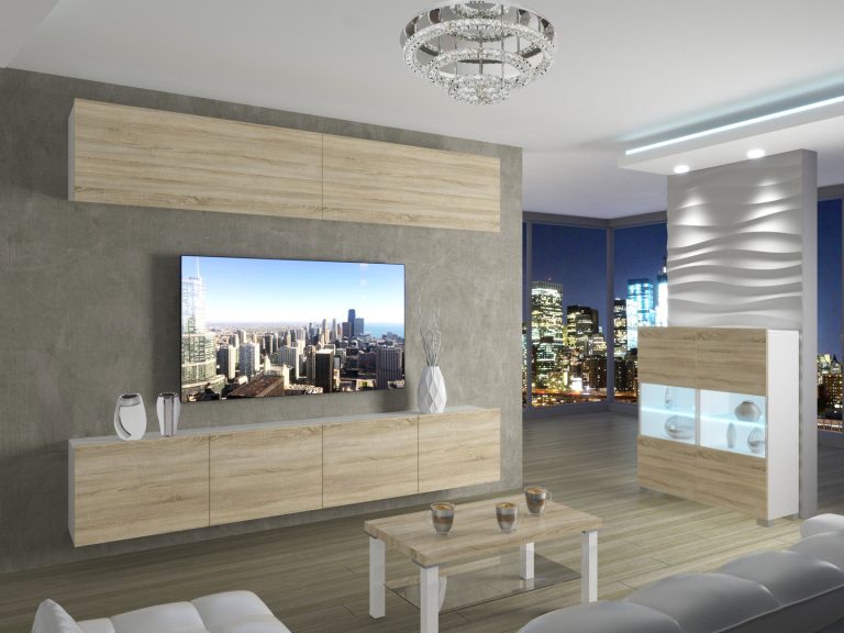 Meuble mural 200 cm Belini chêne sonoma Imperium 6 Fabricant IMP 6/5/W/DS/0/0