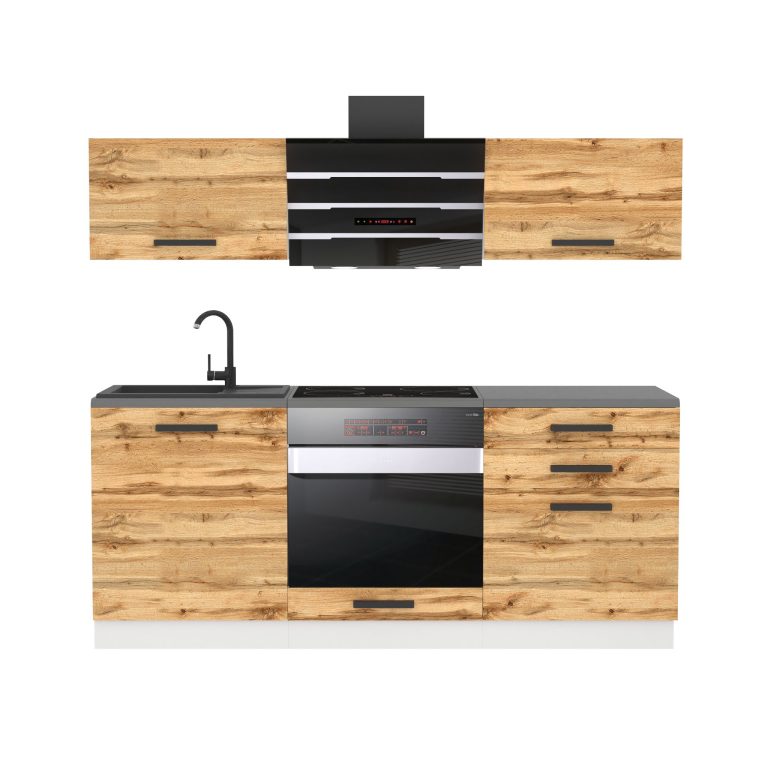 Meubles de cuisine Premium Version Complète  180 cm en chêne chêne wotan chêne sonoma sans plan de travail Fabricant TOR SOPHIA/0/WT/DW/0/B1