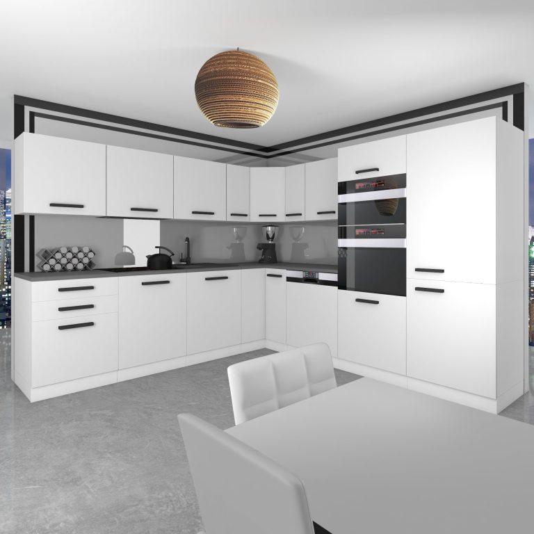 Meubles de cuisine Premium Version Complète 540 cm blanc mat sans plan de travail Fabricant TOR JANE/0/WT/WT/0/B1