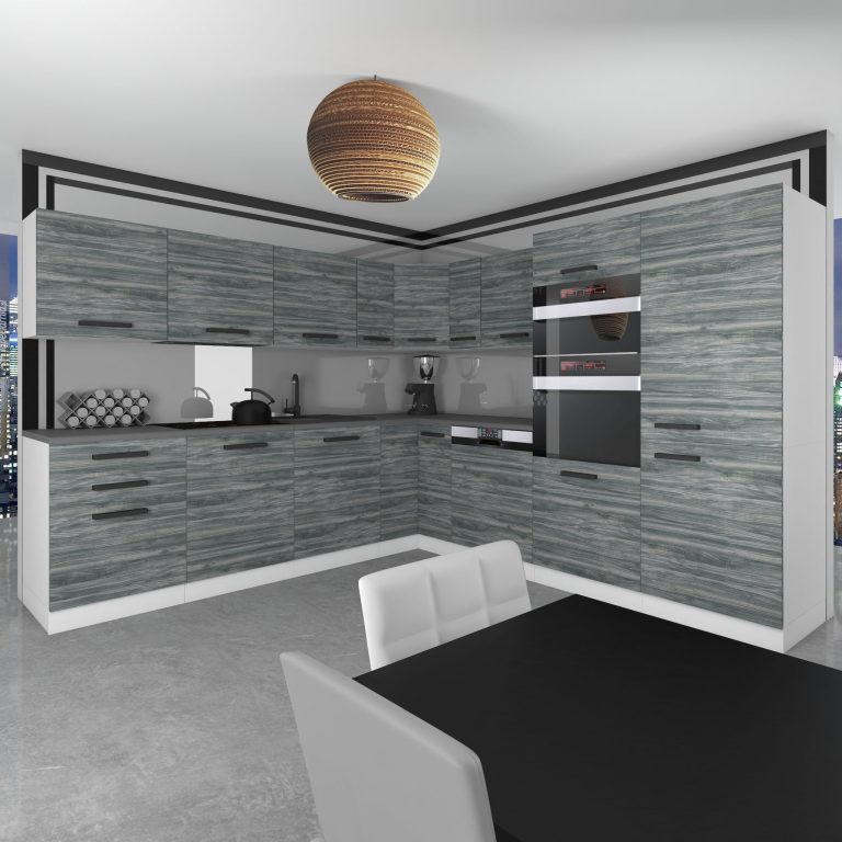 Meubles de cuisine Premium Version Complète 540 gris graphite anthracite sans plan de travail Fabricant TOR JANE/0/WT/GW/0/B1