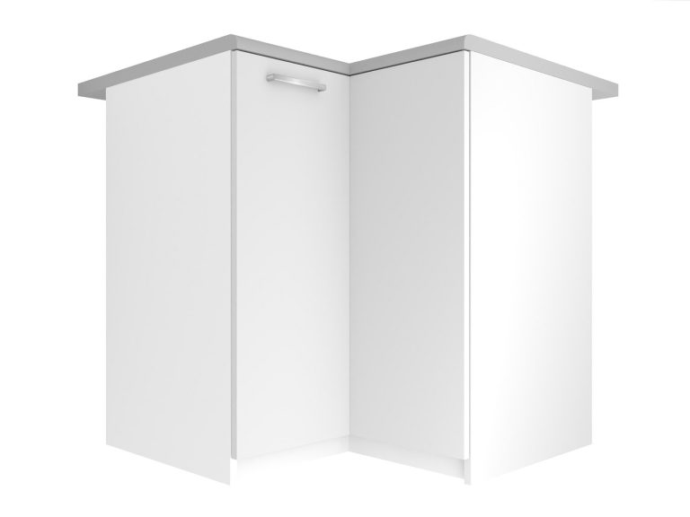 Armoire de cuisine Belini d'angle inférieure 90 cm blanc mat avec plan de travail Fabricant TOR SNP90/3/WT/WT/0/E