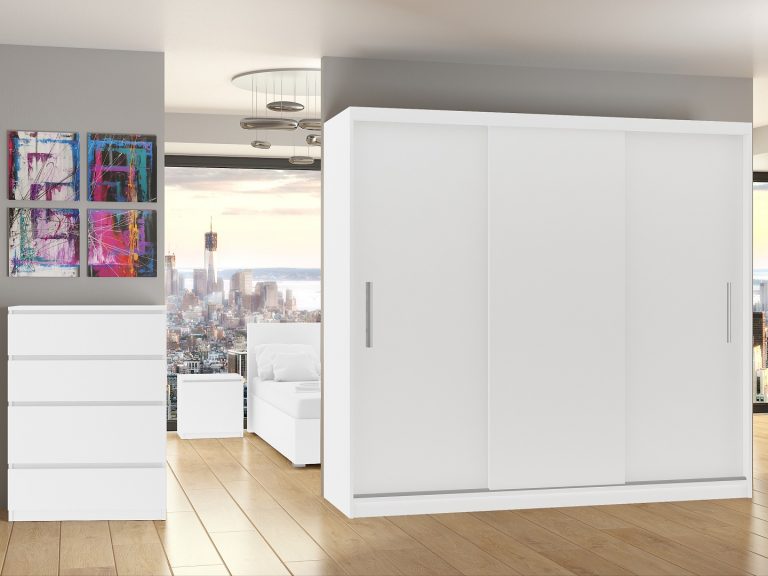 Armoire coulissante 232 cm blanc mat Fabricant SI SZP4/2/1W/3W/0/AL