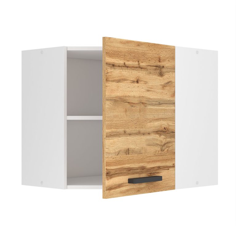 Meuble haut d'angle de cuisine 60 cm TOR SGN60/0/WT/DW/0/B1/PP