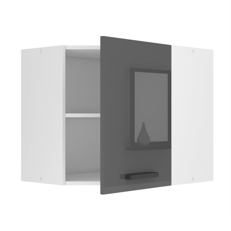 Meuble haut d'angle de cuisine 60 cm INF SGN60/0/WT/S/0/B1/PP