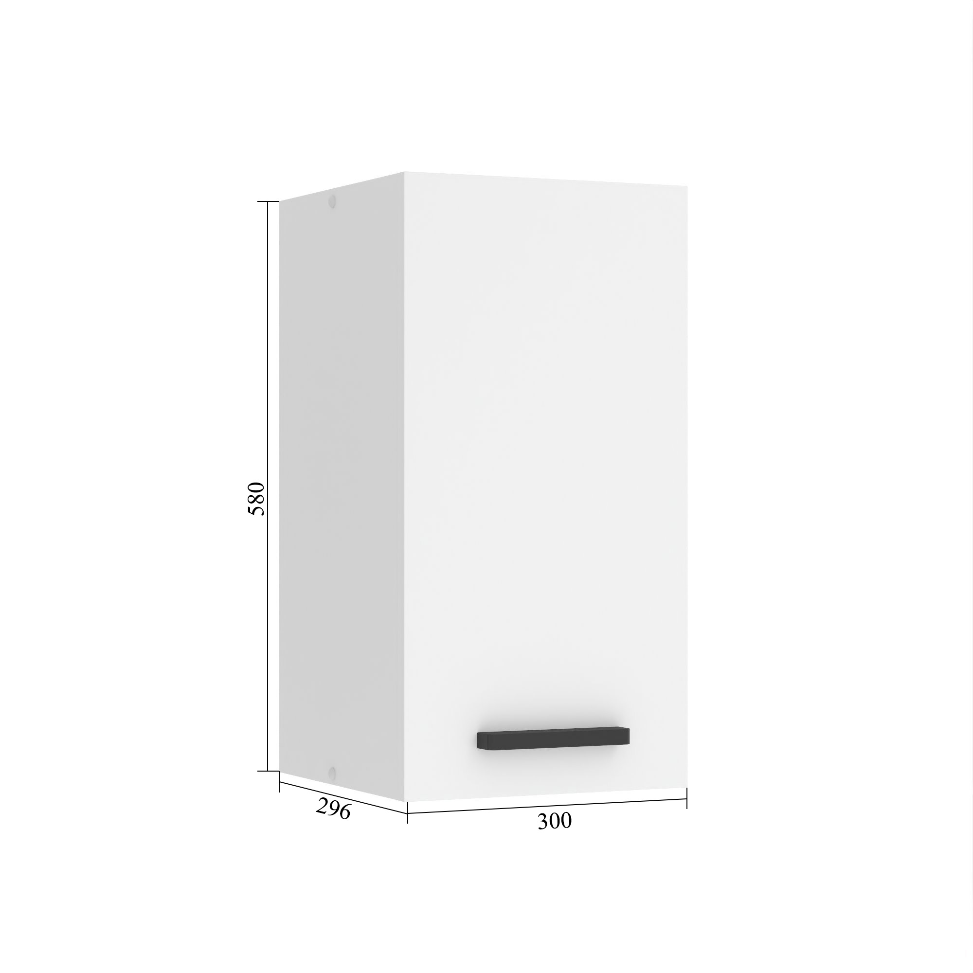 Meuble haut de cuisine 30 cm INF SG30/0/WT/S/0/B1/PP
