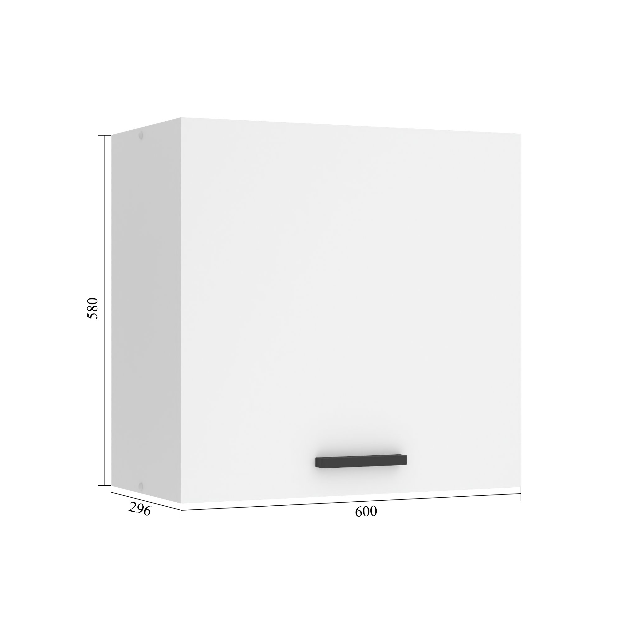 Meuble haut de cuisine 60 cm INF SG60/0/WT/S/0/B1/PP