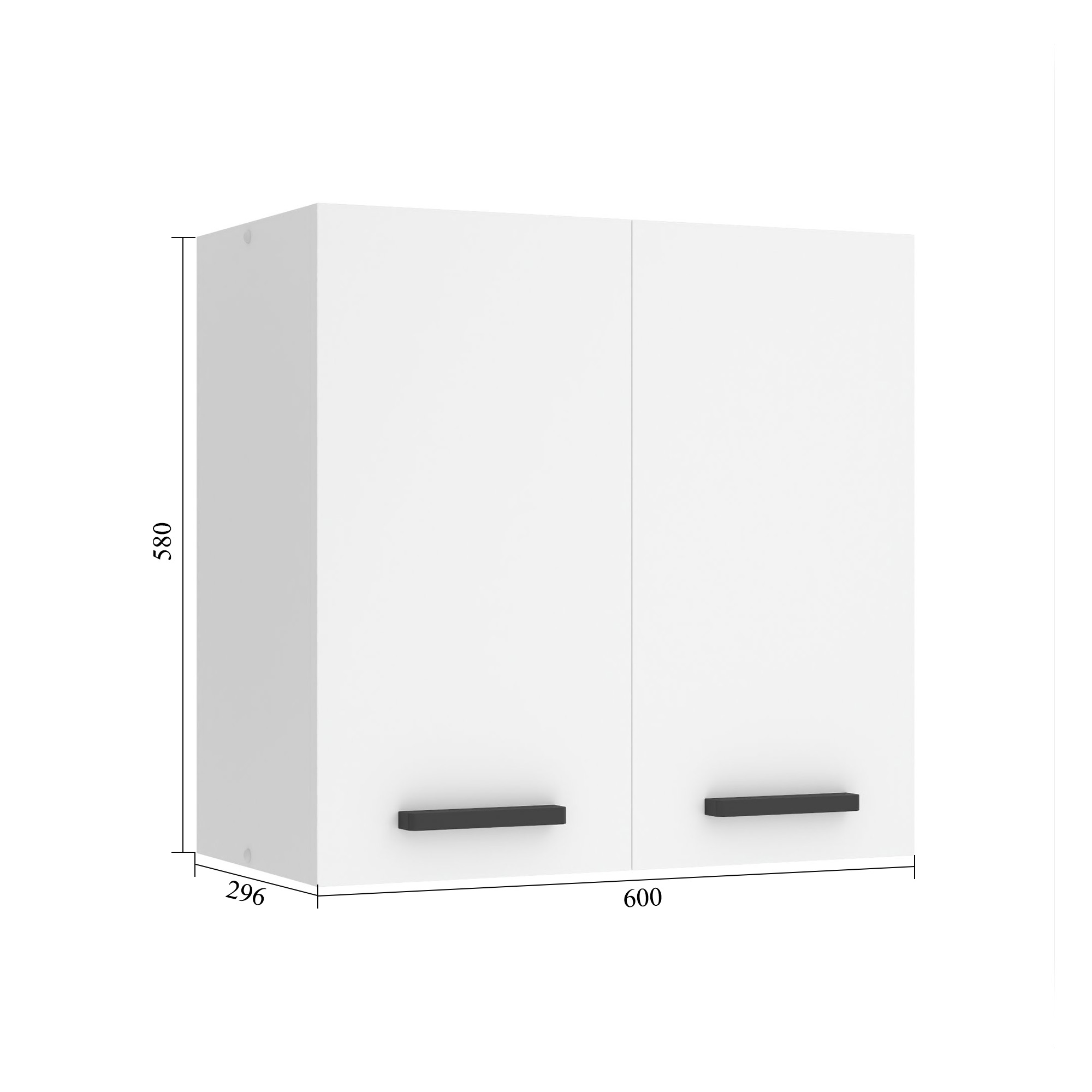 Meuble haut de cuisine 60 cm INF SG2-60/0/WT/R/0/B1/PP
